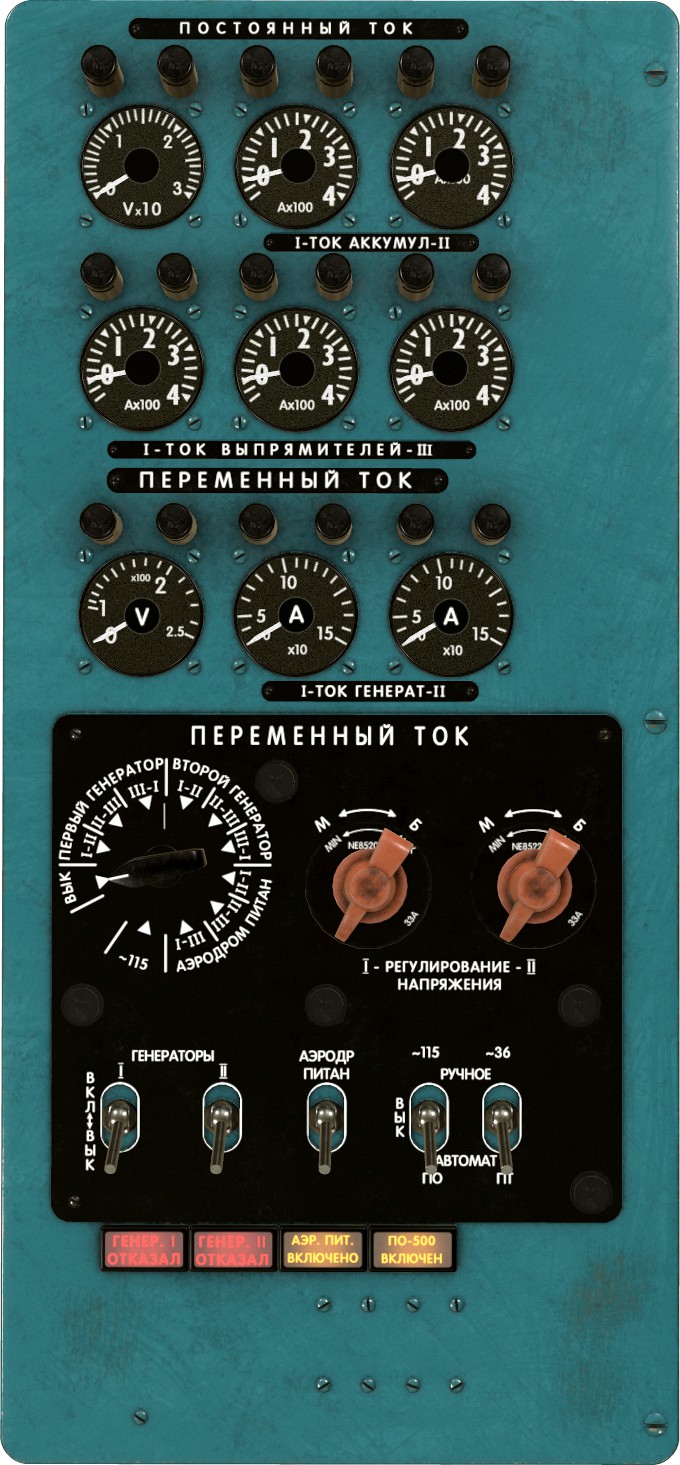 Mi-8MT Mi-17MT Power Panels Board Russian  - Extended License