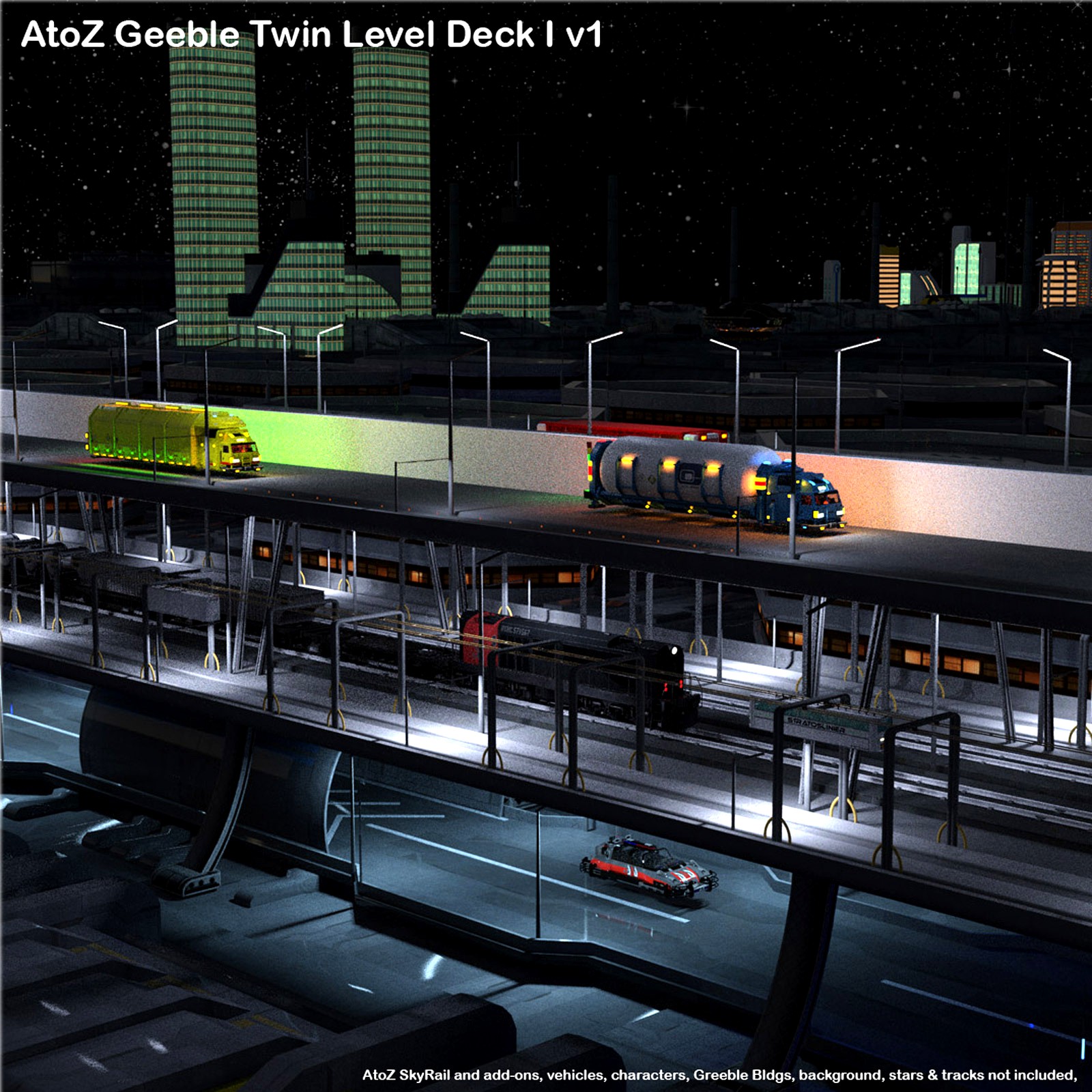 AtoZ Geeble Elevated Twin Deck I v1