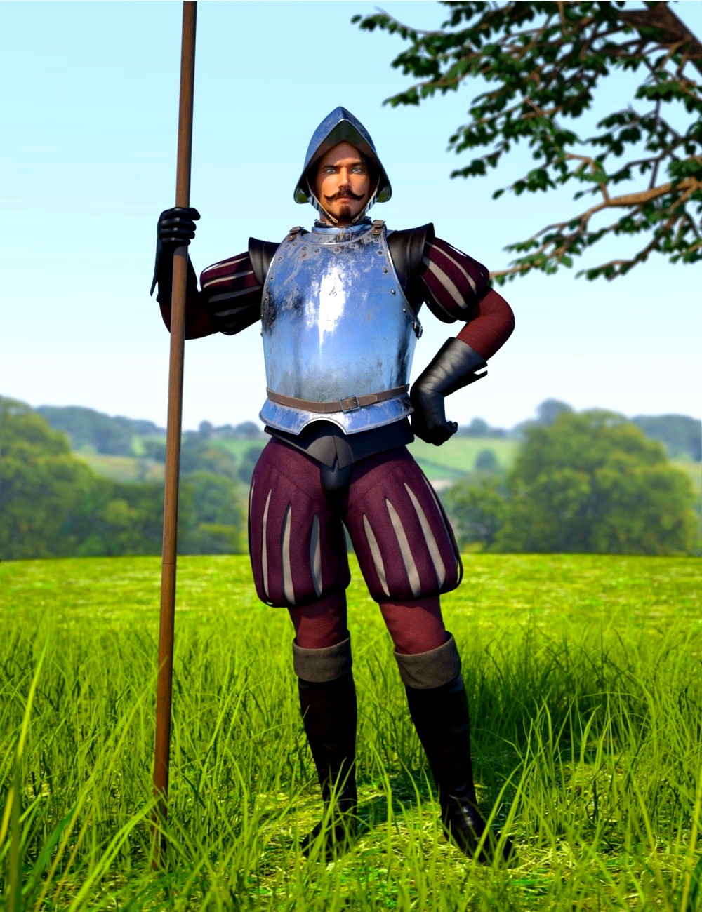 Conquistador Outfit and Armor for Genesis 3 Male