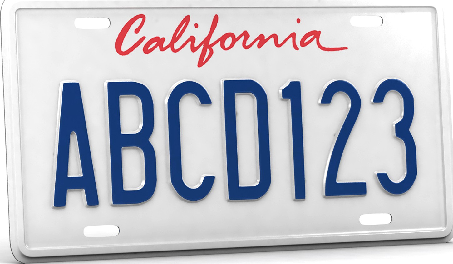 CAR LICENSE PLATE - Extended License