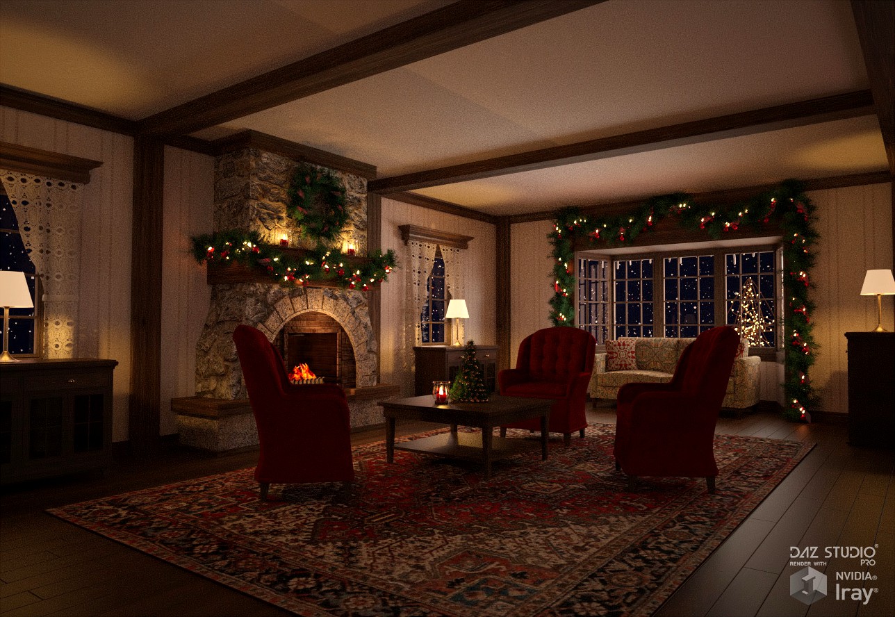 Winter Cottage Interior