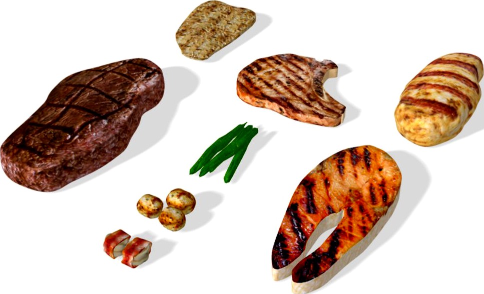 Grilled Food (for Poser)