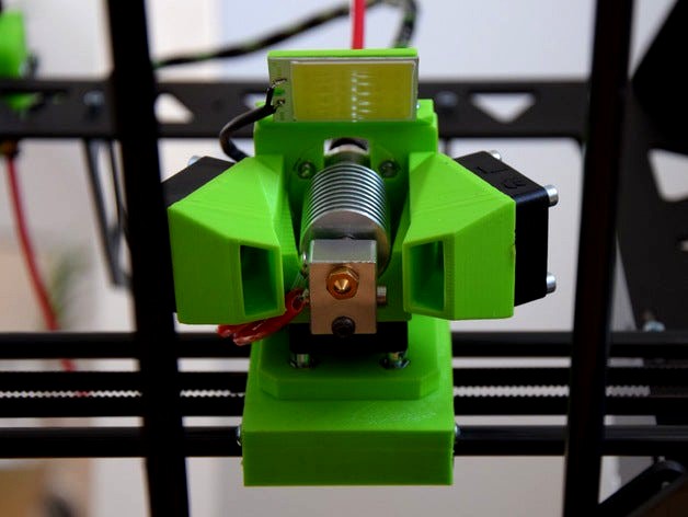 modular hotend bowden mount incl. fan duct and light by toolson