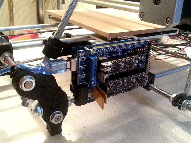 RAMPS Mounting Plate for Prusa i2 by DomoticX