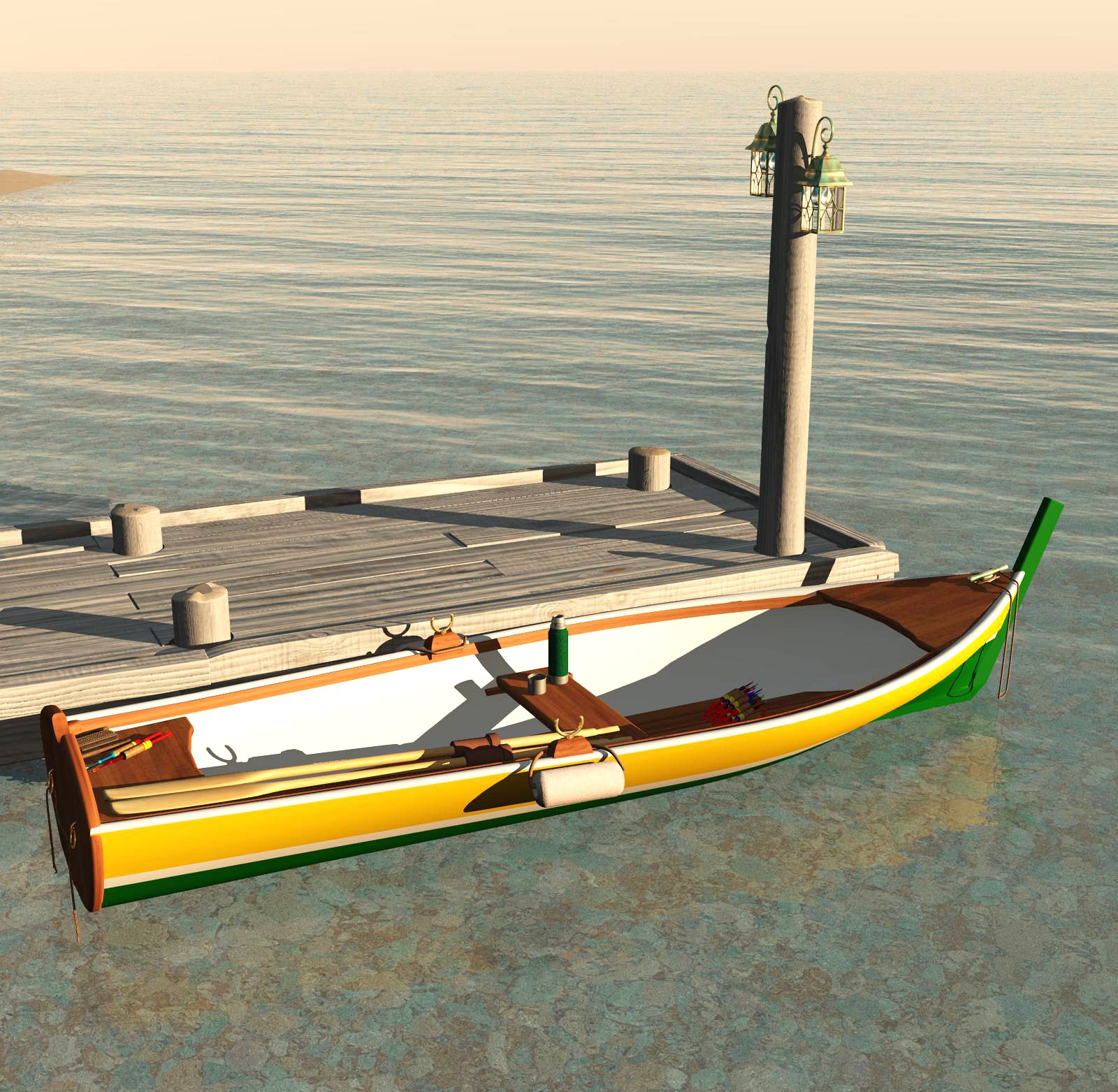 Bay Boat And Pier For Vue