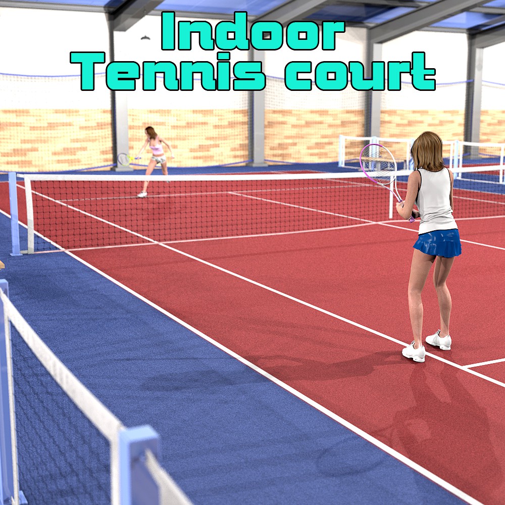 Indoor tennis court for Poser
