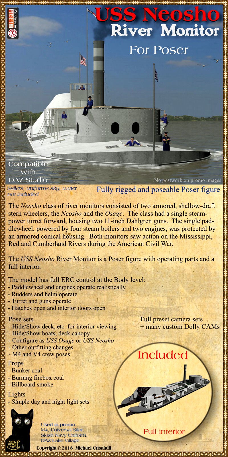 USS Neosho River Monitor