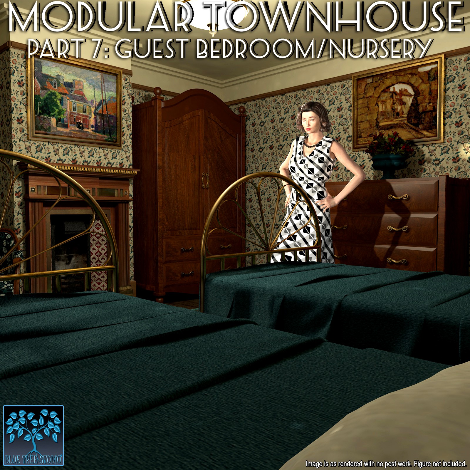 Modular Townhouse 7: Guest Bedroom and Nursery for Poser