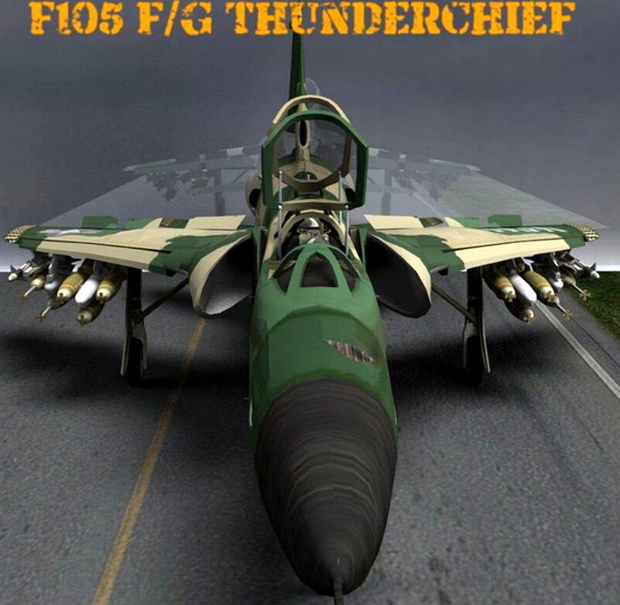 F105F/G Thunderchief - for Poser