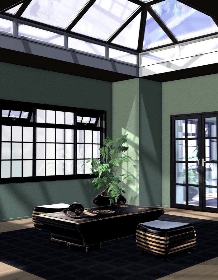 P.I.C.K. Georgian Windows Exp Set for Poser