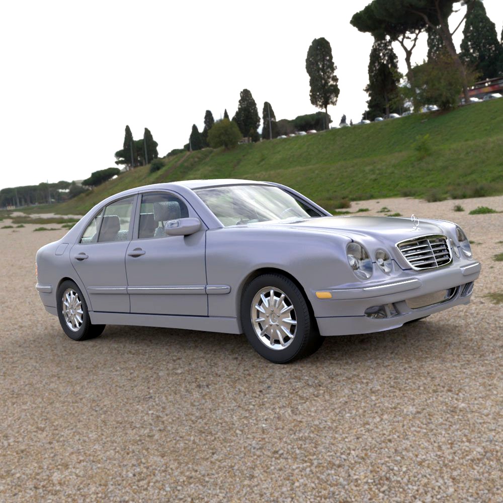 Mercedes Benz E-320 2000 3ds and obj - Extended License