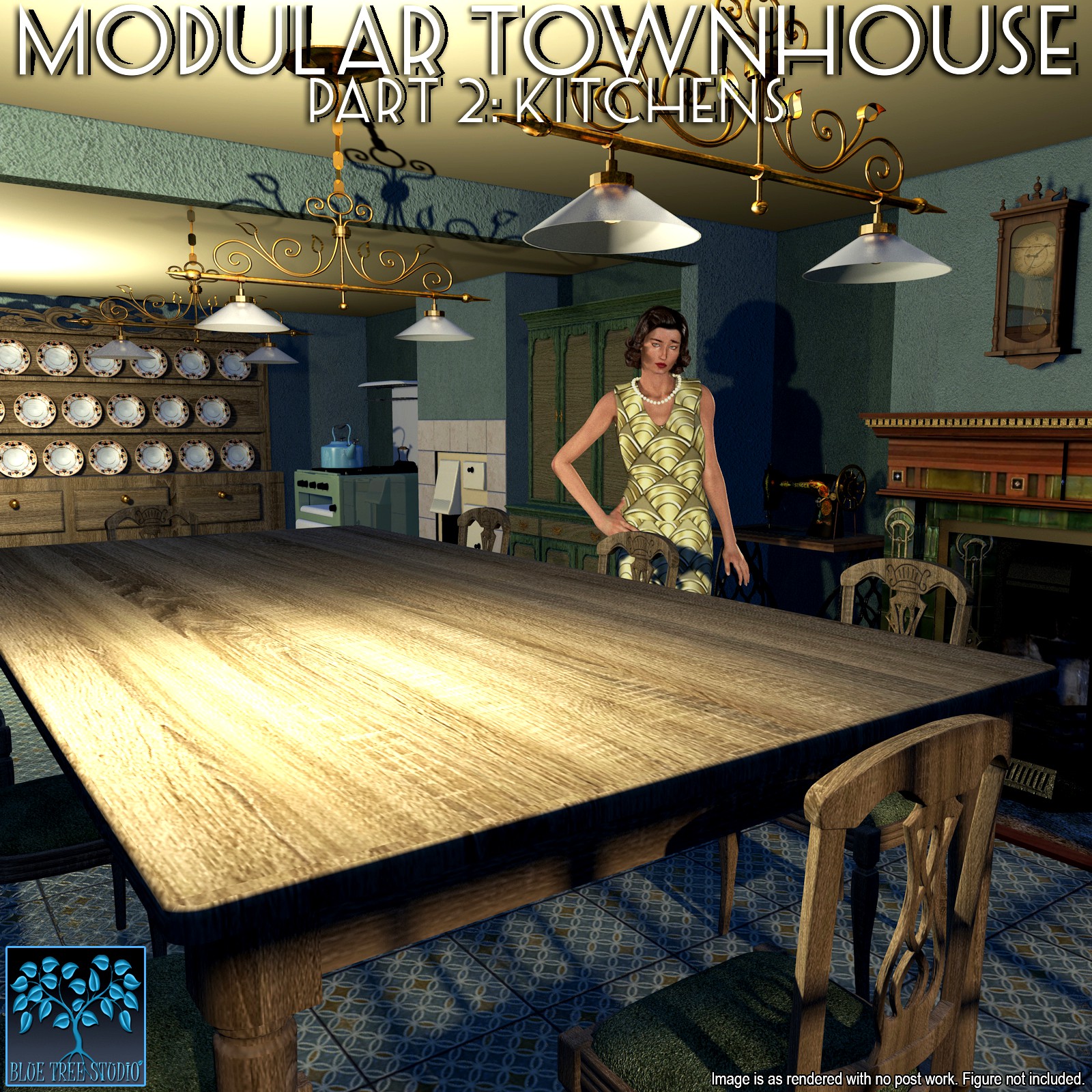 Modular Townhouse 2: Kitchens for Poser