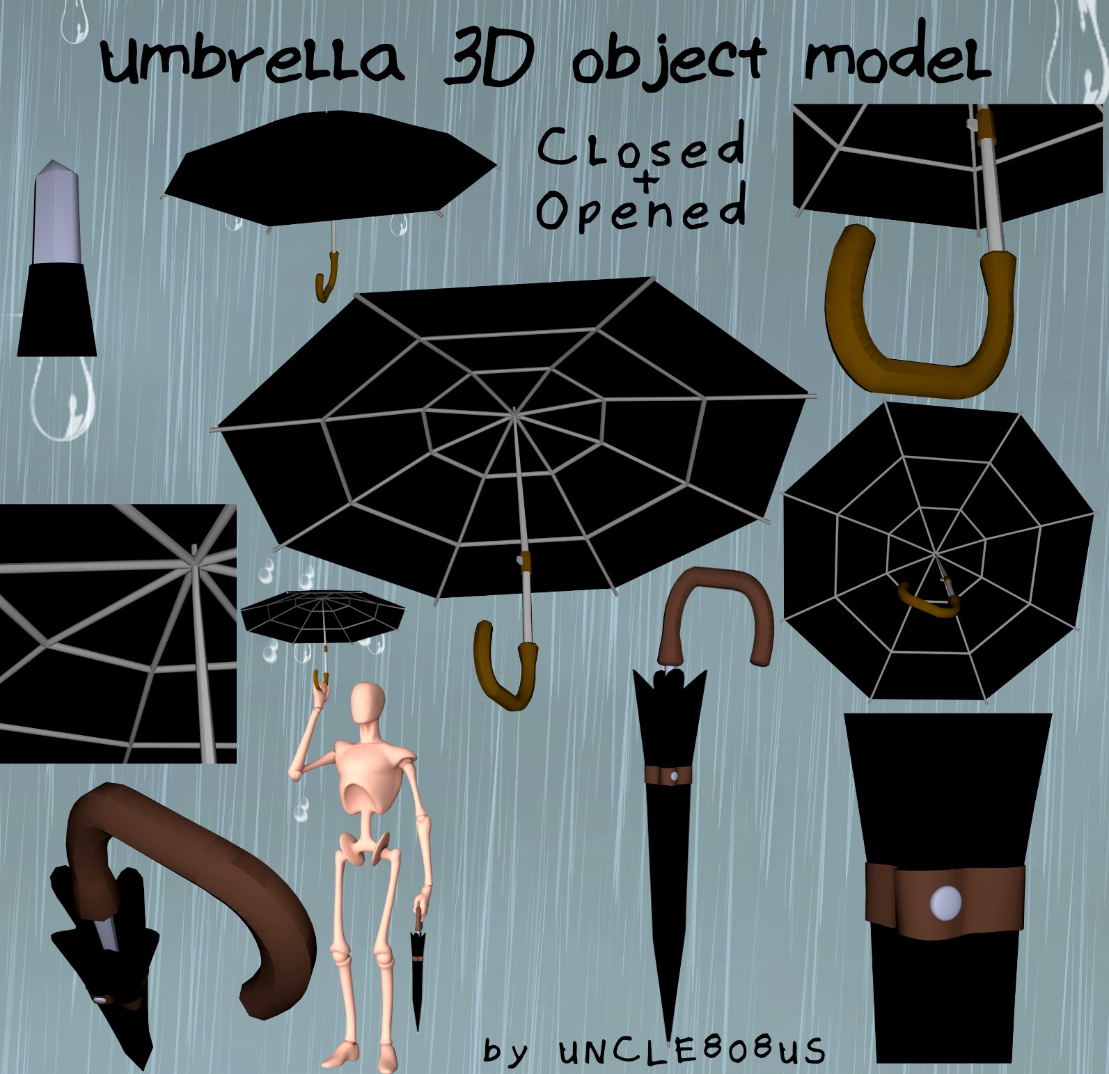 Umbrella 3D object model