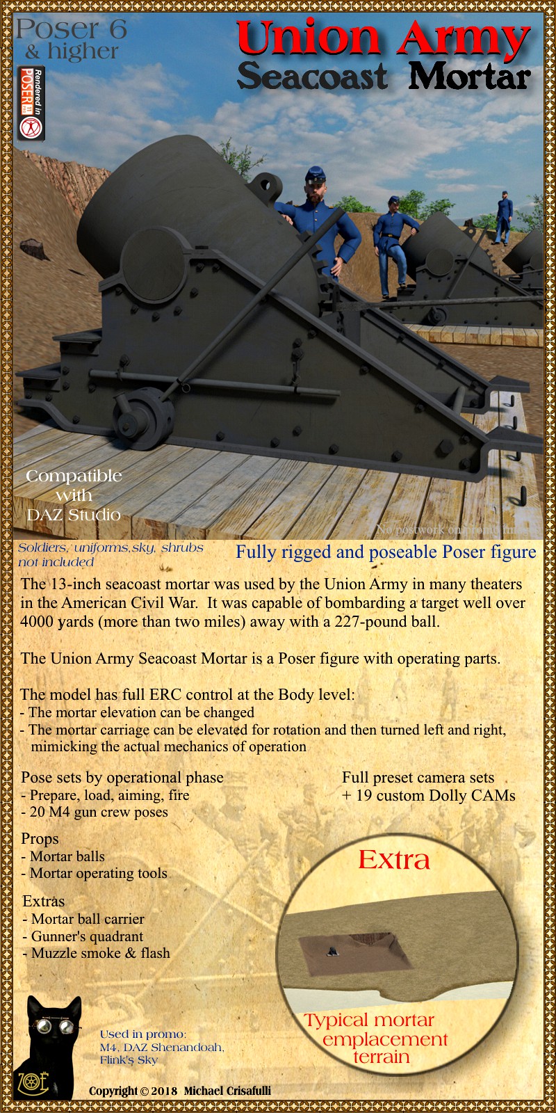 Union Army Seacoast Mortar