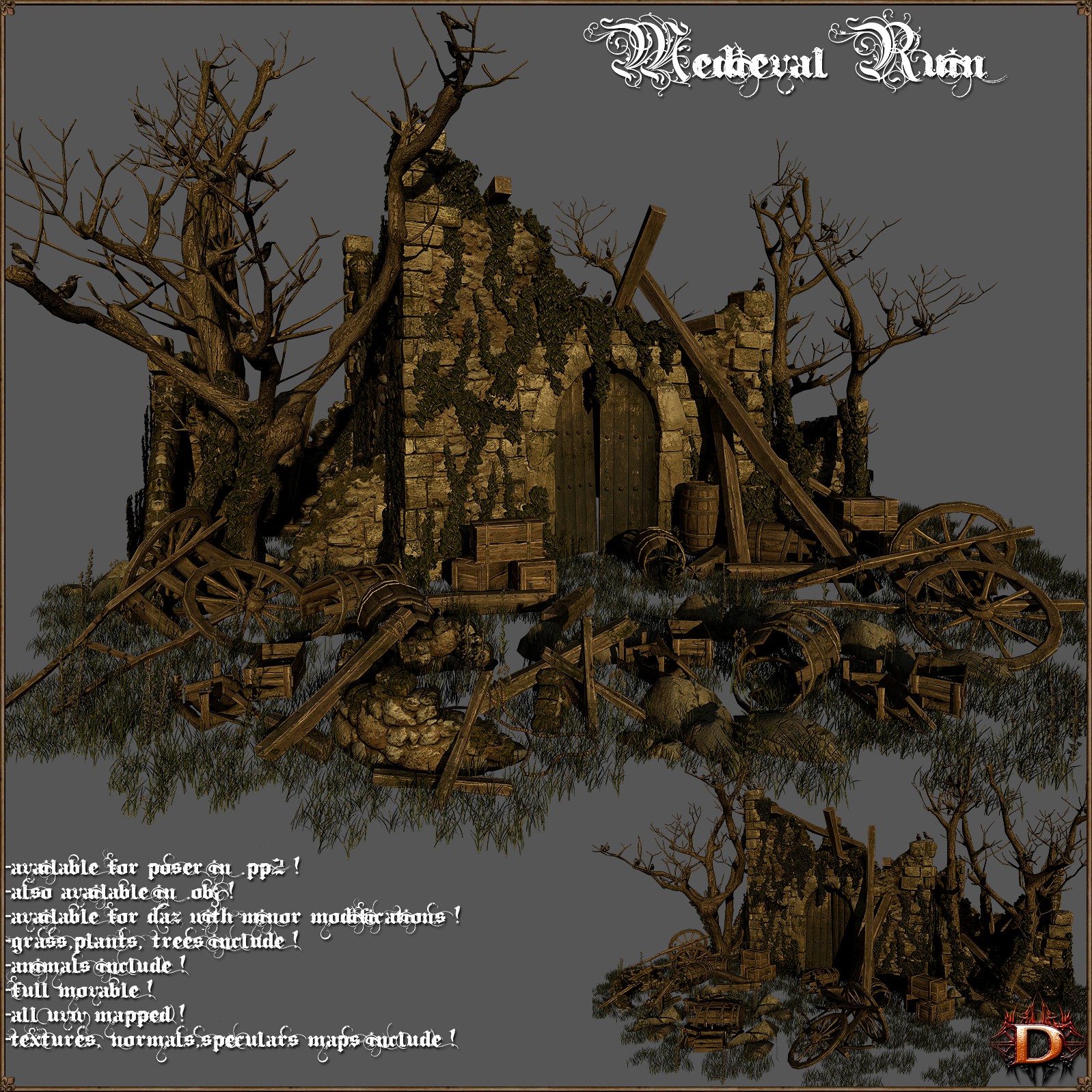 Medieval Ruin - Extended License