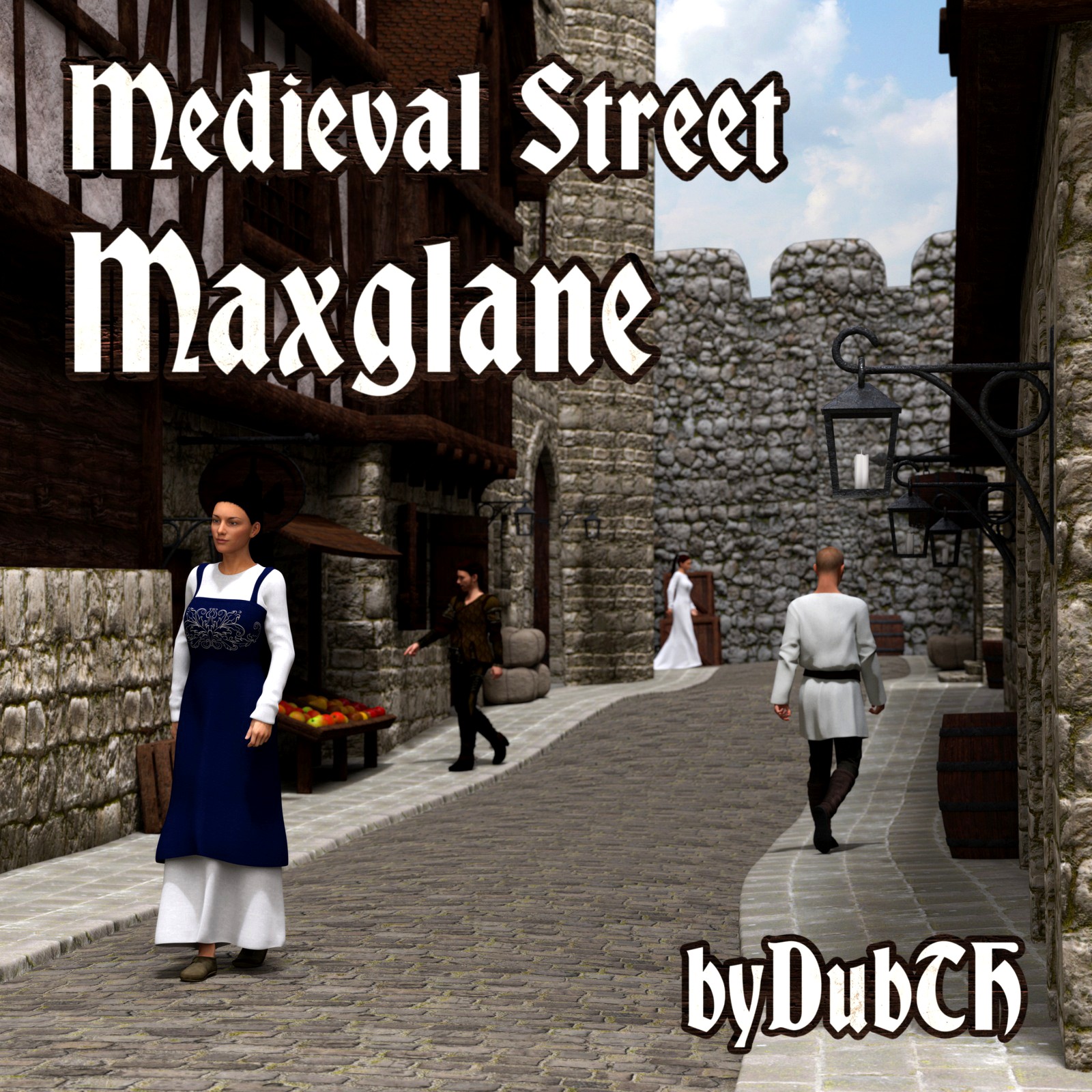 Medieval Street Maxglane for Iray