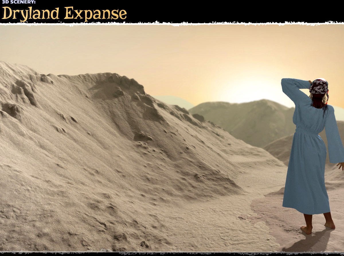 3D Scenery: Dryland Expanse
