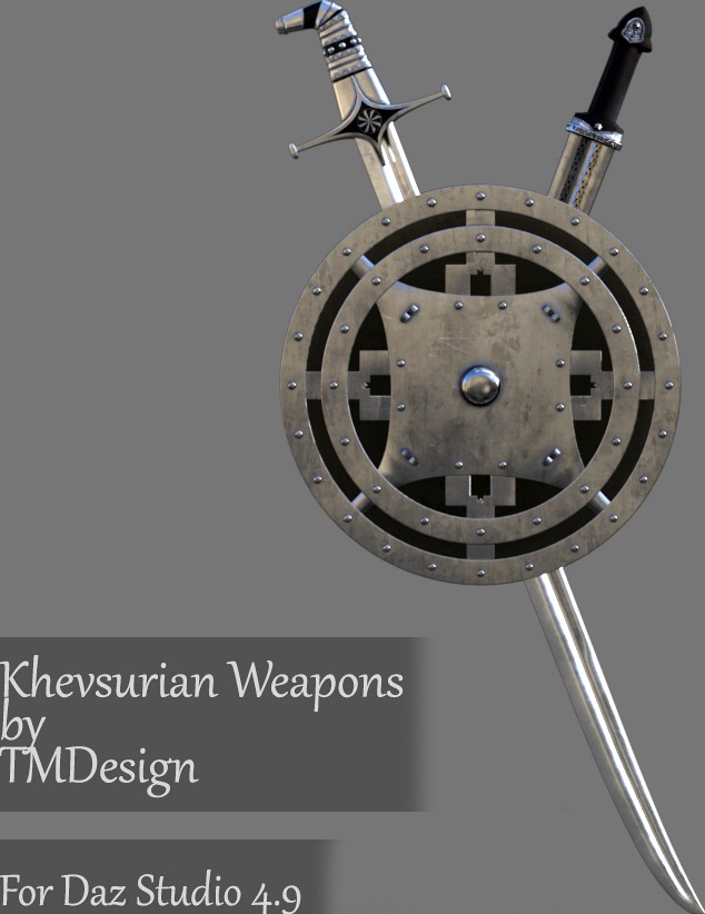 Khevsurian Weapons for Daz Studio