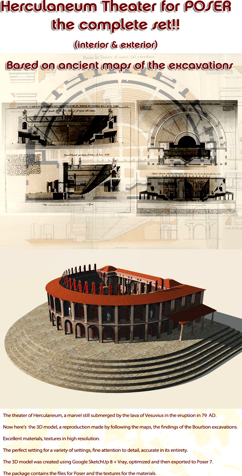 Herculaneum Theater - COMPLETE - for Poser