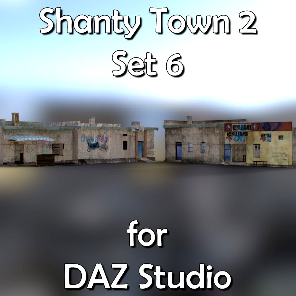 Shanty Town Buildings 2: Set 6 for DAZ Studio