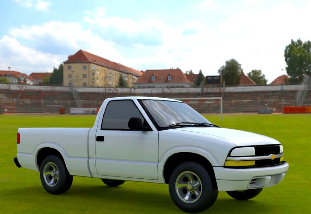 Chevy S10 Pickup 1998 - 3ds and obj - Extended License