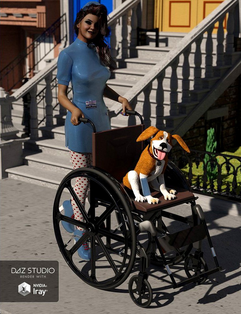 Wheelchair for DAZ Studio