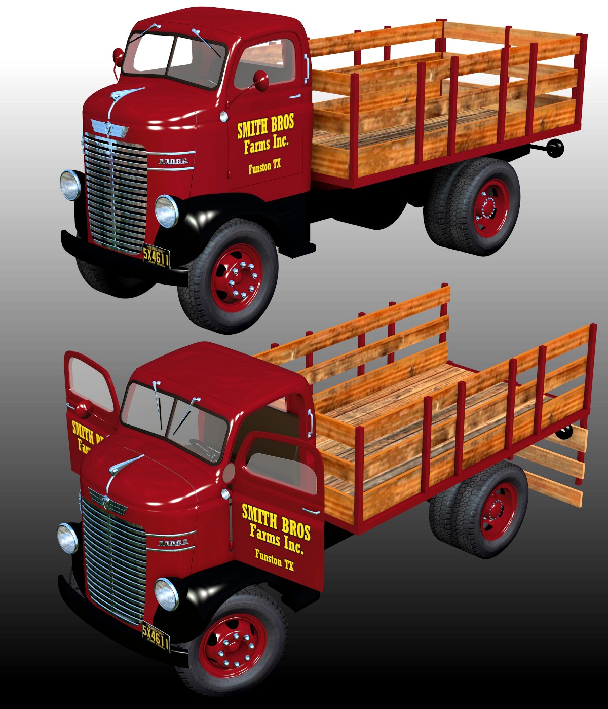 DODGE COE STAKE BED - Extended License