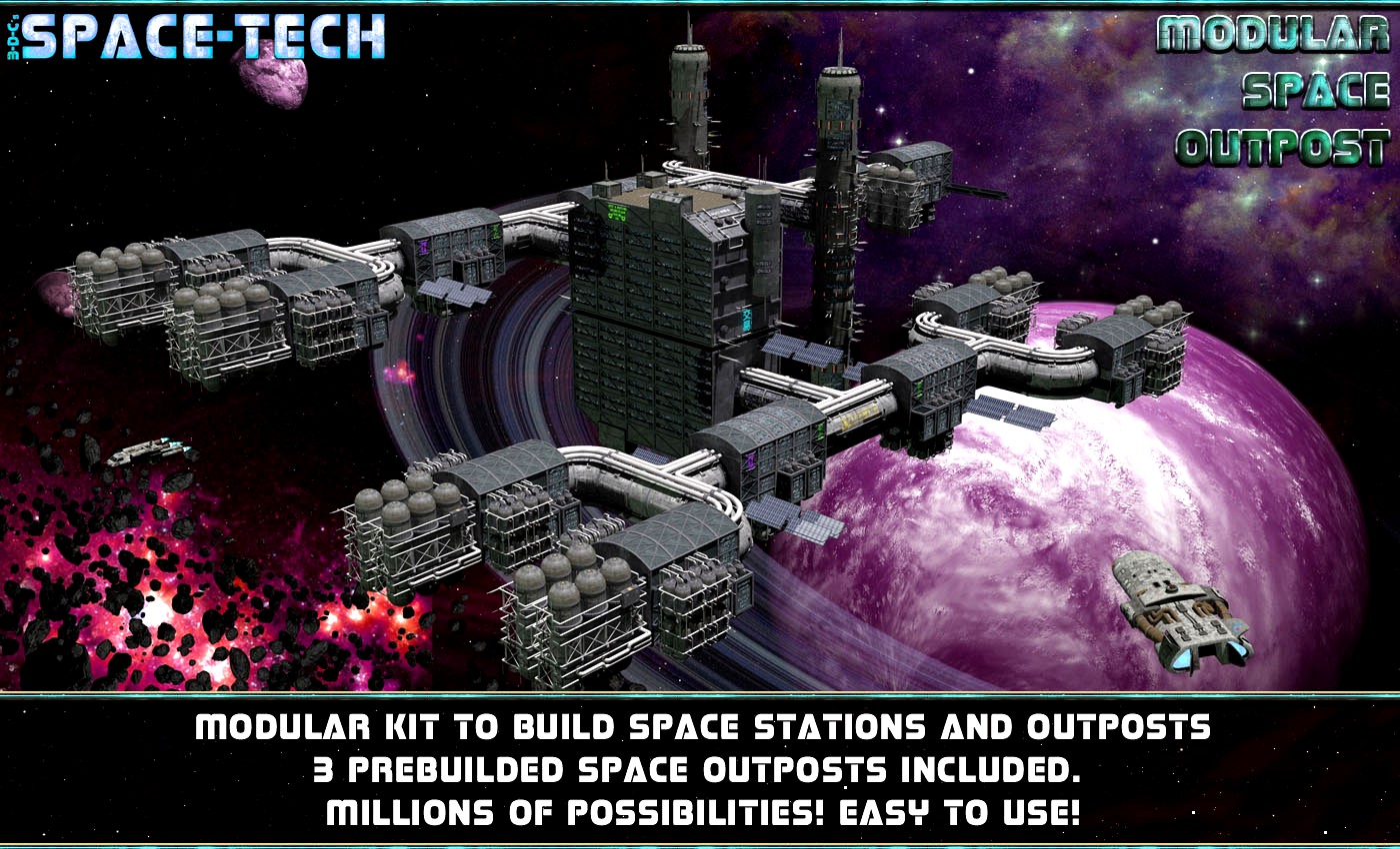 SpaceTech: Modular Space Outpost/Station Kit