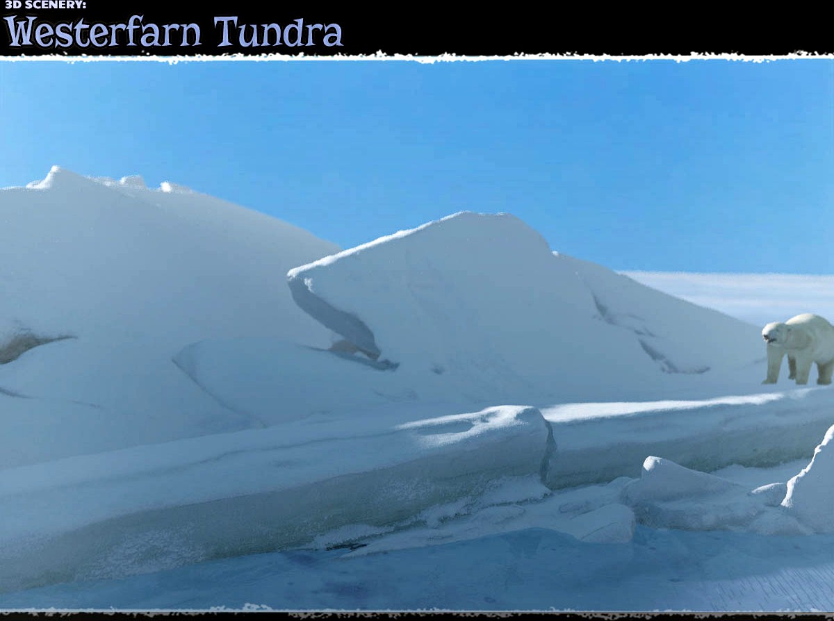 3D Scenery: Westerfarn Tundra - Extended License