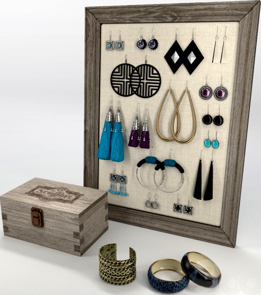 Серьги и браслеты - декоративный набор