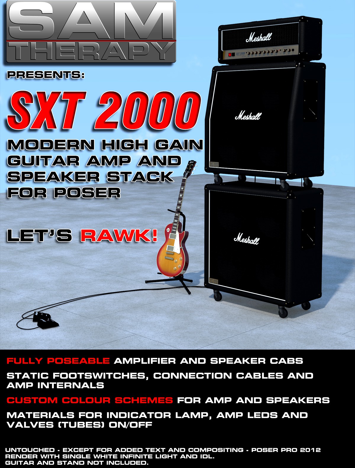 SXT2000 Modern High Gain Guitar Amp and Speaker Stack