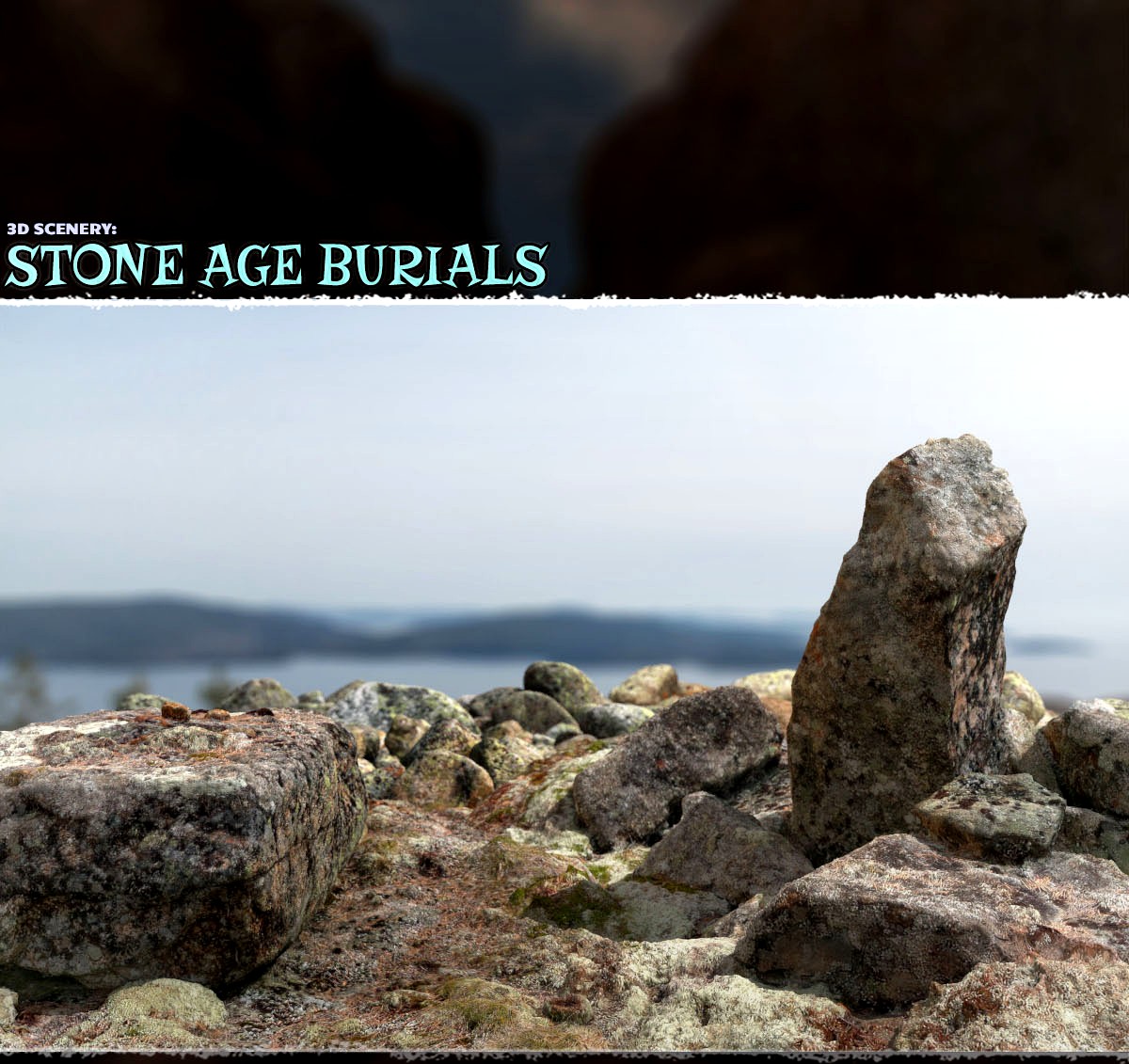 3D Scenery: Stone Age Burials - Extended License