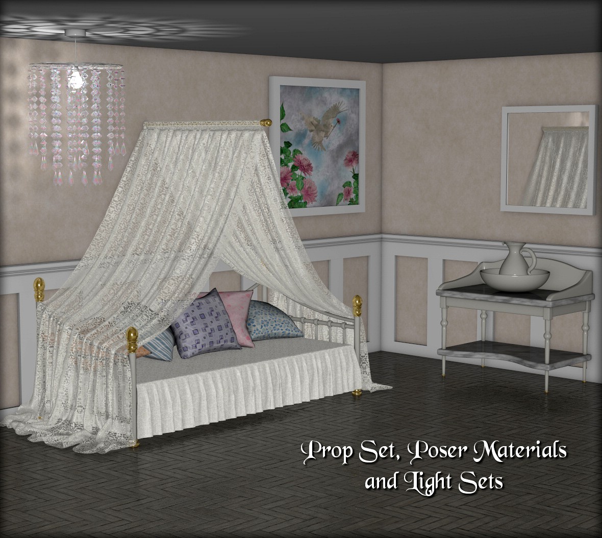 Daybed Prop Set - Poser