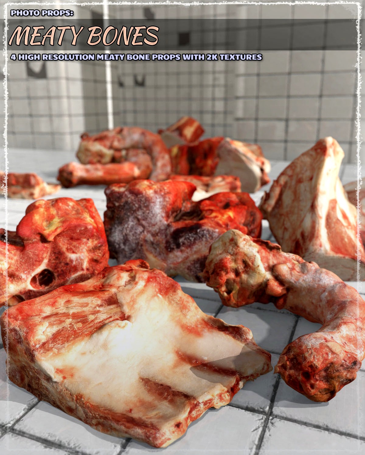 Photo Props: Meaty Bones - Extended License
