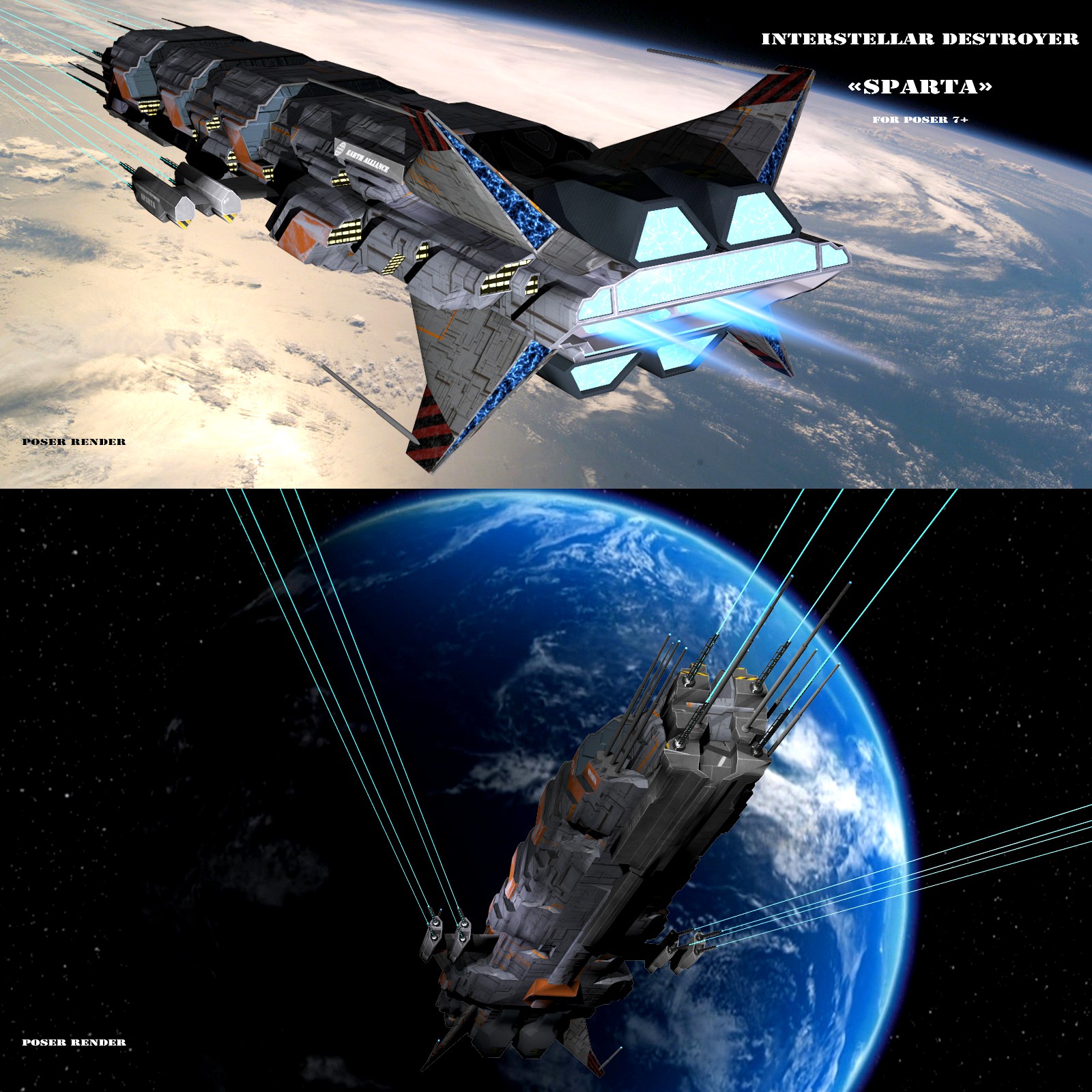 AJ Interstellar Destroyer -Sparta-