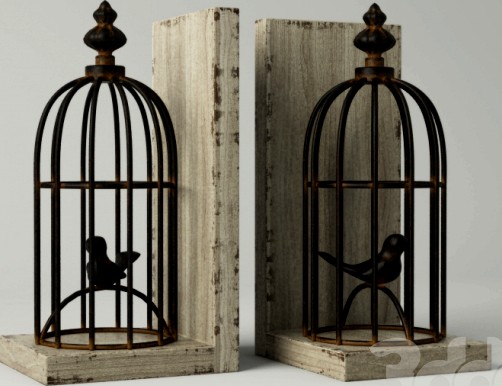 Birdcage Bookend