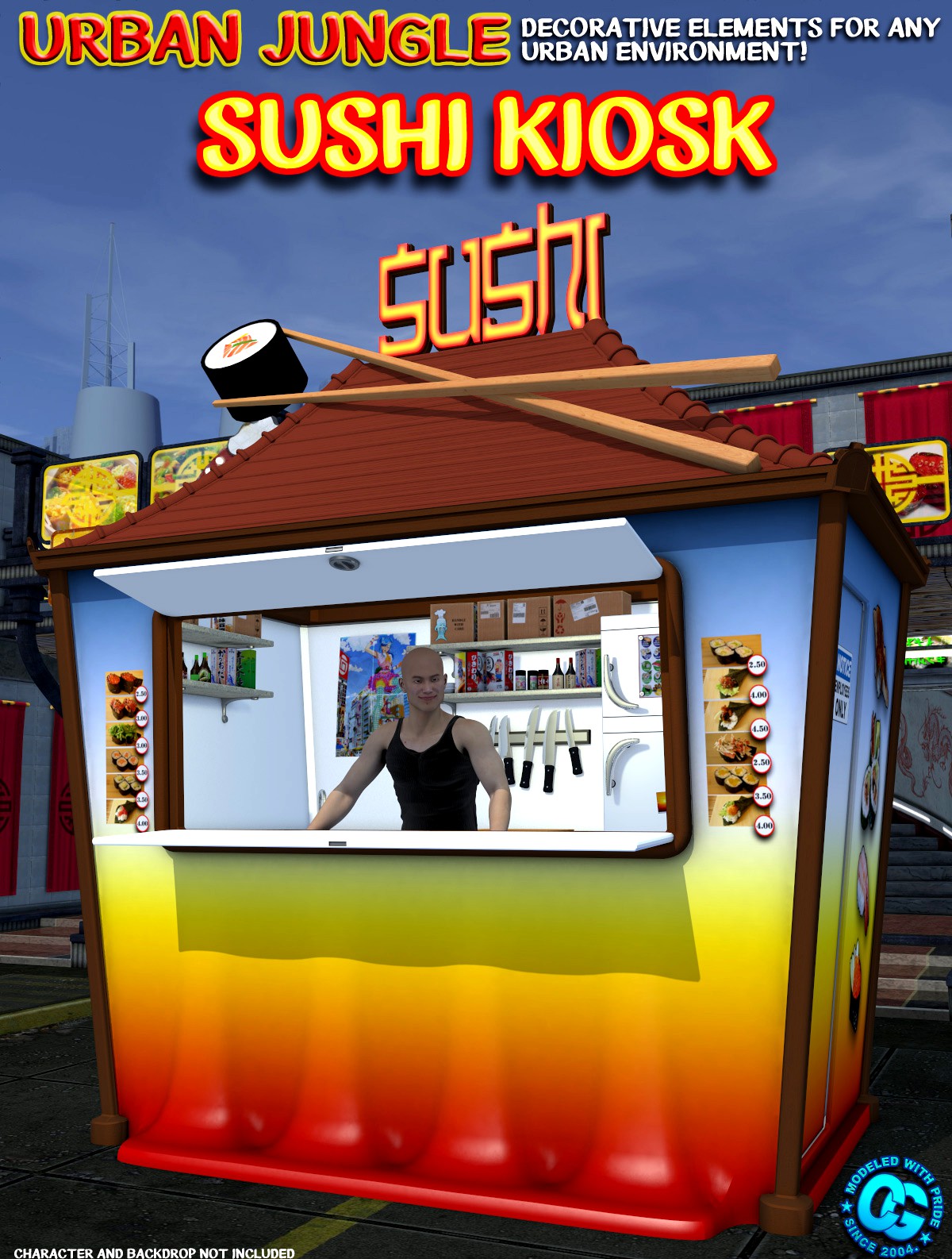 Urban Jungle_Sushi Kiosk - Extended License