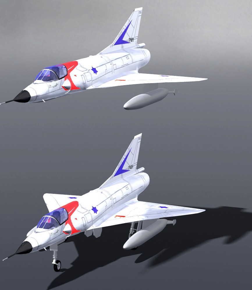 Mirage IIIC (for Poser)