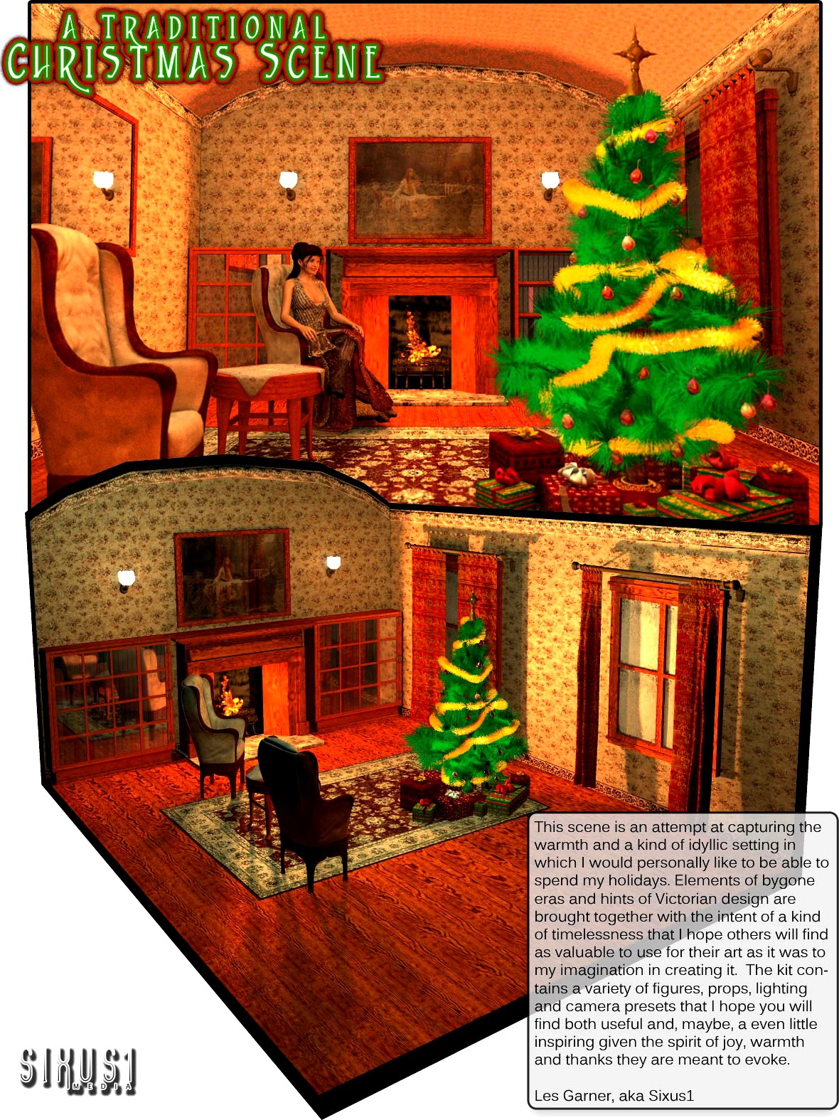 S1M: A Traditional Christmas Scene / Room
