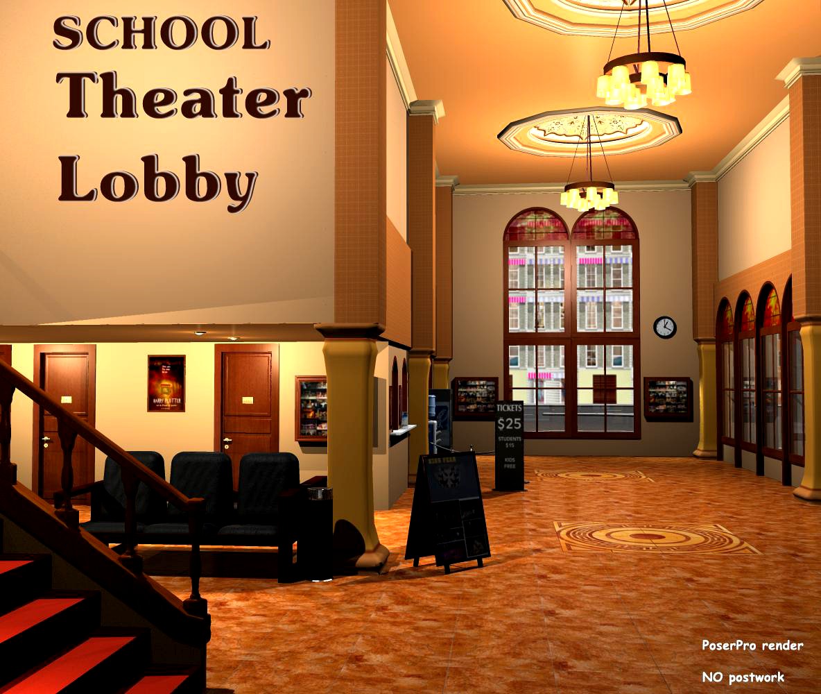SCHOOL Theater Lobby - Extended License