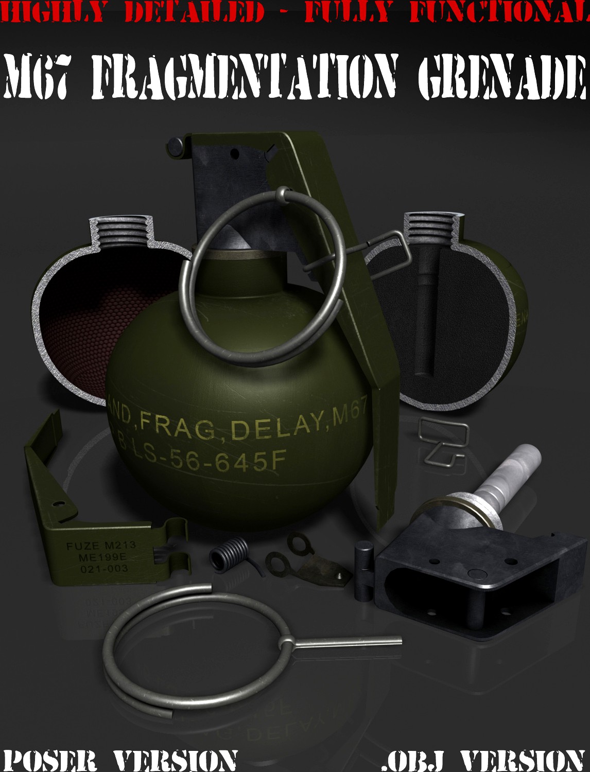Detailed Hand Grenade