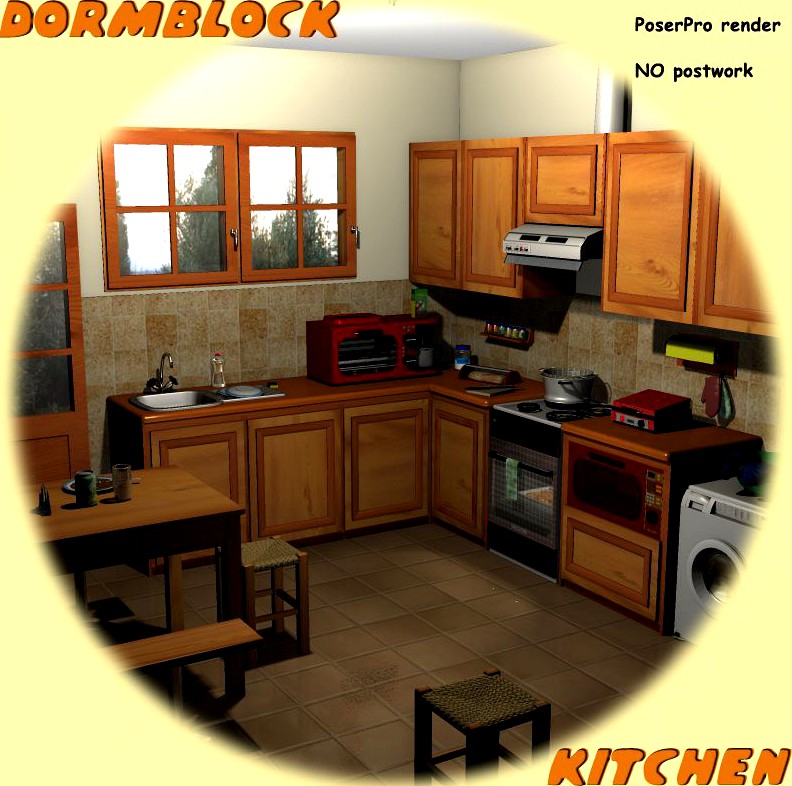 Dormblock - Kitchen - Extended License