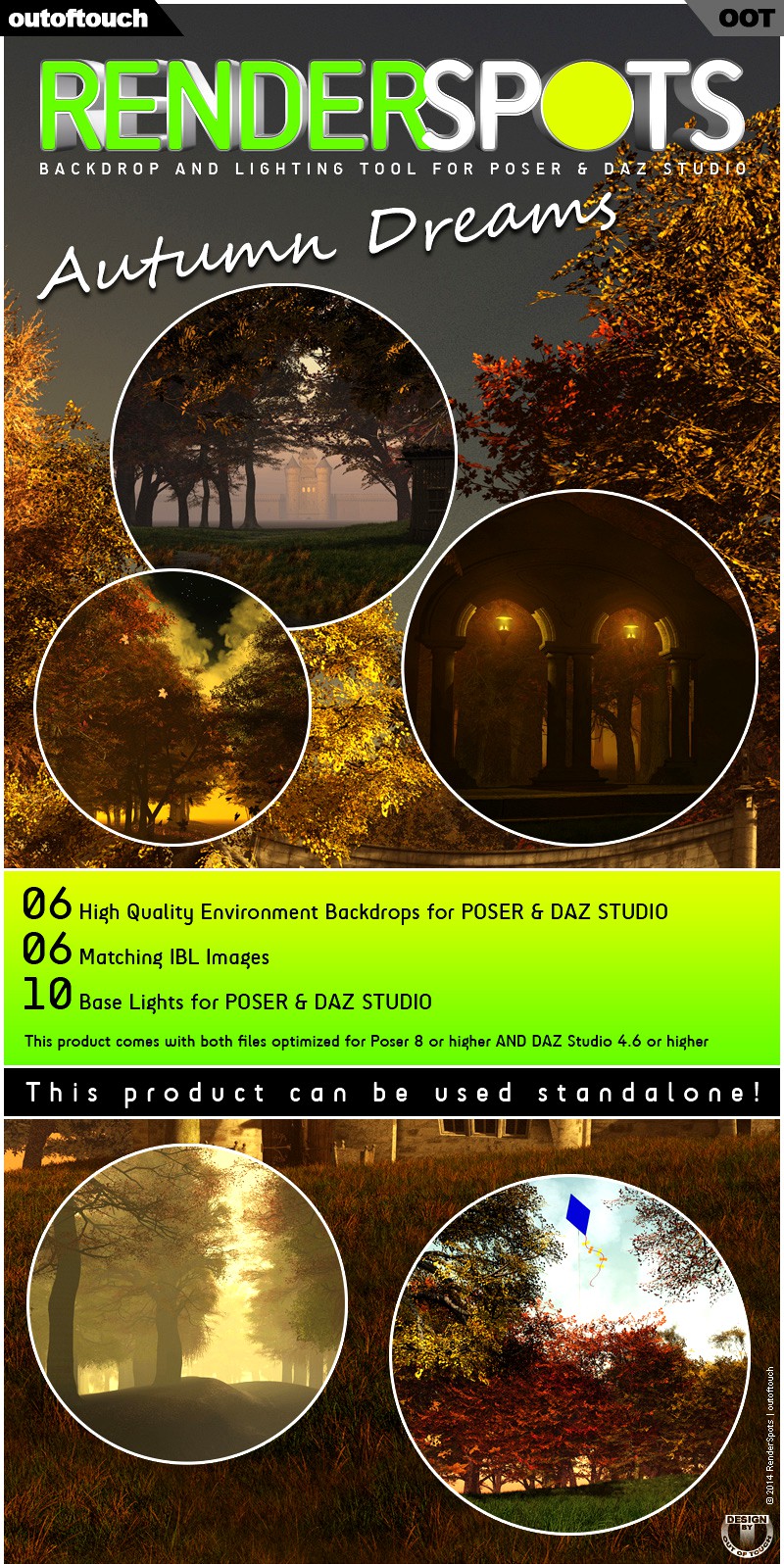 RenderSpots Autumn Dreams for Poser and DAZ Studio