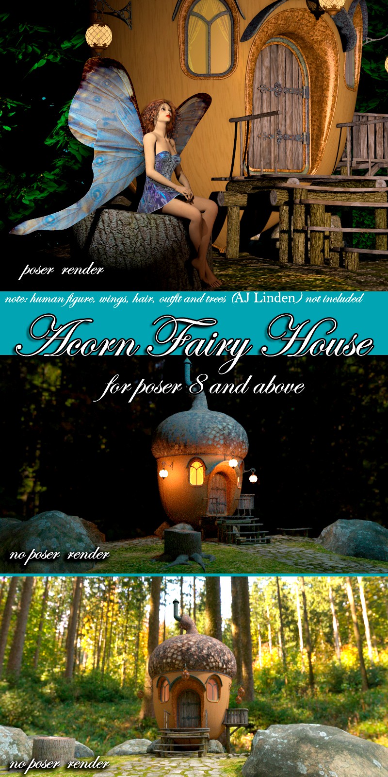 AJ Acorn Fairy House - Extended License