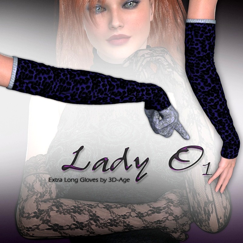 Lady O_1 - Extra Long Gloves