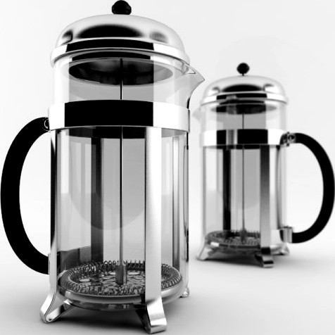 French Press 3D Model