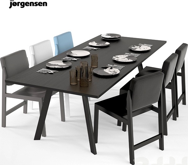 Erik Jorgensen Chameleon,T dining table