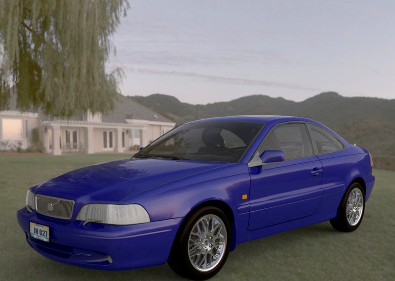 Volvo C70 (Poser and Vue)