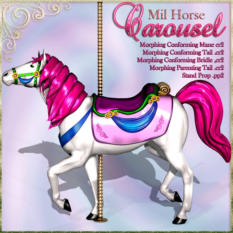Carousel Mil Horse