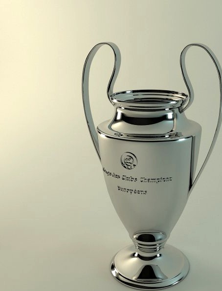 European Champions League cup 3D Model